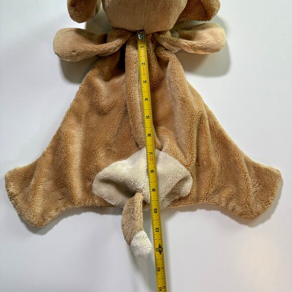 Baby Gund 16" Spunky Huggybuddy Puppy Dog Tan Lovey Security Blanket Plush Toy - Picture 5 of 7